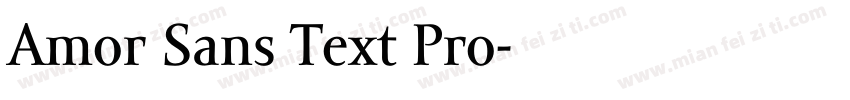 Amor Sans Text Pro字体转换